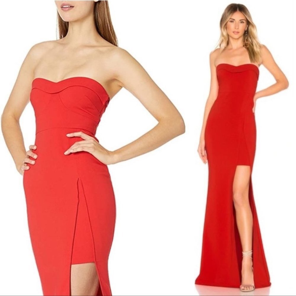 Likely Ella Gown Scarlet Red Size 8